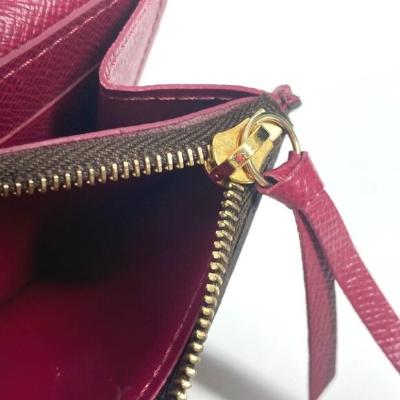 LOUIS VUITTON Porto Monnaie-Rosalie Compact wallet Fuchsia pink/Brown - Picture 14 of 16